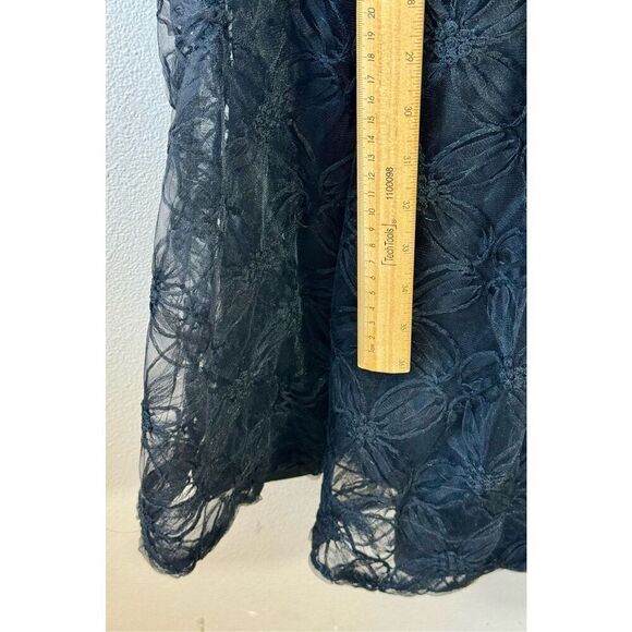 NWT Lulu's Radiate Elegance Black Floral Tulle Midi Dress - Picture 10 of 12
